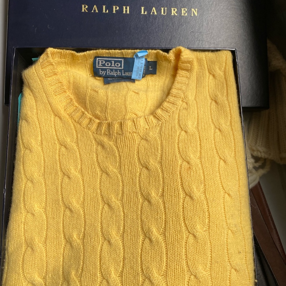 Ralph Lauren Blue Label Yellow Cashmere